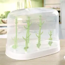 Сушилка для детских бутылок, стойка для бутылок, подставка для чистки в форме дерева, многофункциональный водосточный лоток с пористой поддержкой