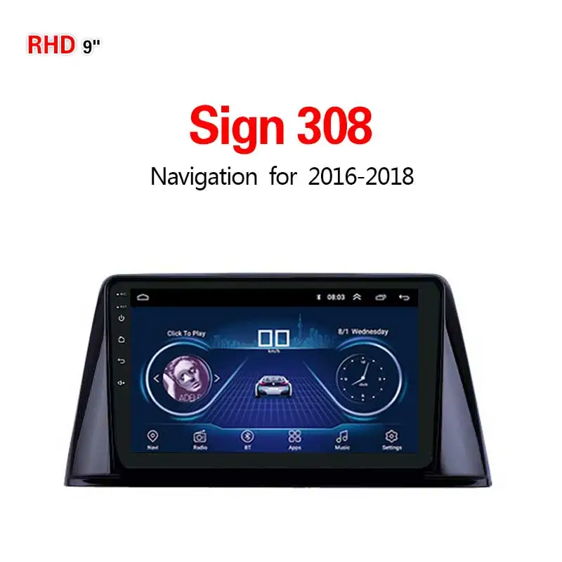 

Lionet GPS Navigation for Car Sign 308 2016-2018 9Inch RP1006X