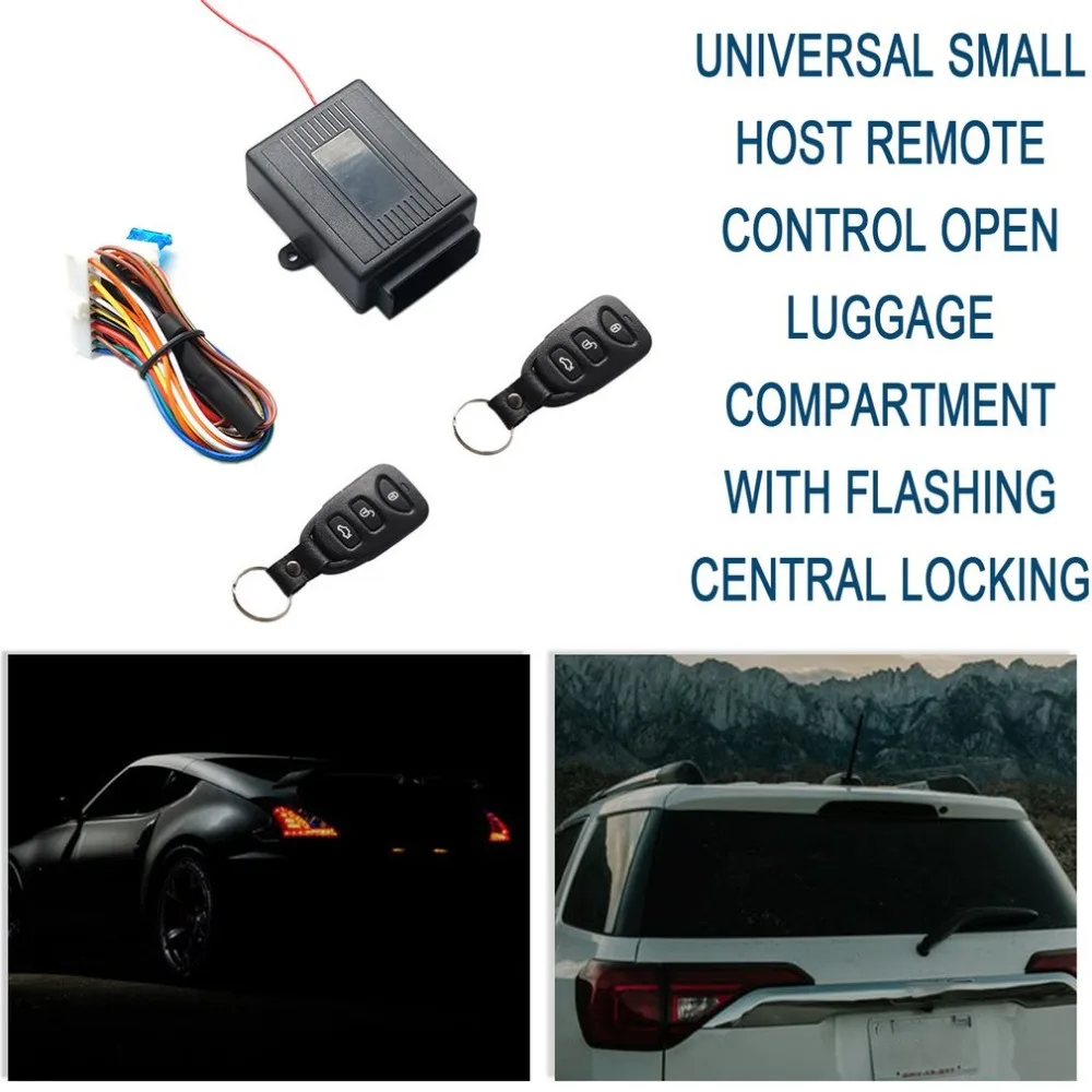 Universal Car Door Lock Vehicle Keyless Entry System Auto Remote 12V Central Kit with Control Box Black