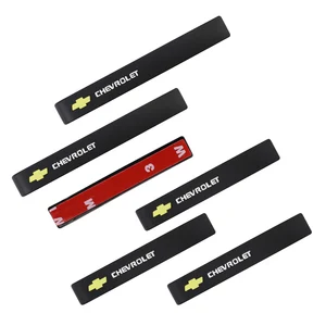 Image 5 - 6 adet araba Styling kapı ayna koruyun şerit Sticker kauçuk Chevrolet yelken Sonic SS Trax Silverado Trailblazer cıvata Tahoe z71