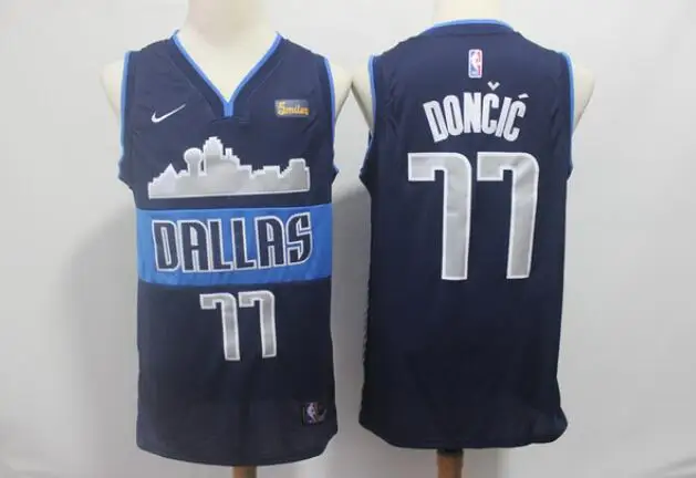 dal A+++ Качественная мужская одежда для взрослых#41 Dirk Nowitzki 77 Luka Doncic Jersey Dallas - Цвет: for men