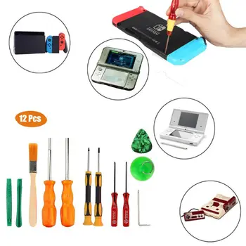 

12 in 1 Triwing Screwdriver Set Durable Screwdriver Tool Full Triwing Screwdriver Repair Kit GameBit Tool Kit for Nintendo Switc