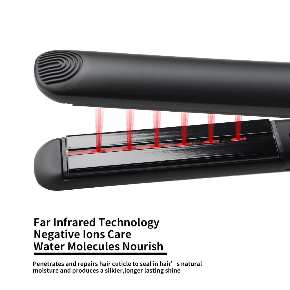 Профессиональный инфракрасный выпрямитель волос керамический светодиодный дисплей плоский утюг для завивки волос ролик щипцы для завивки салон Инструменты для укладки