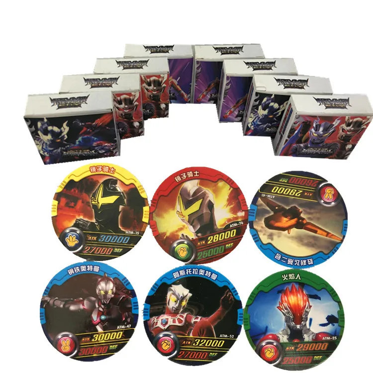 Ultraman Galaxy disordinary Bucket круглая карта игровая карта герой фигурка Монстр связанная карта продуктов Повседневная Коллекция игр