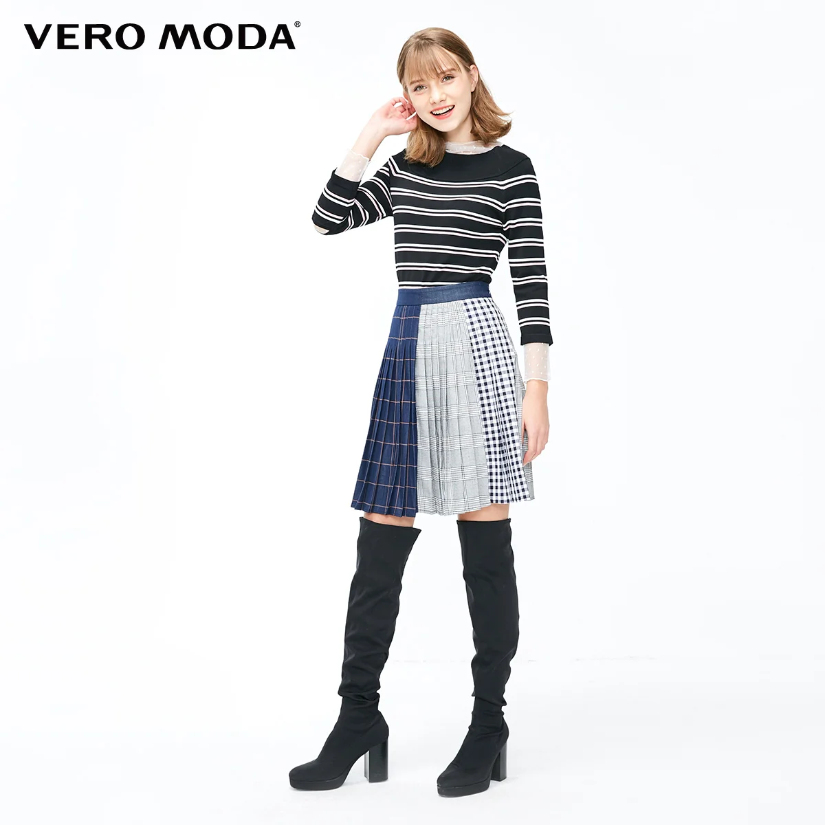 Vero Moda2019 autodyne artifact дизайн и цвет осени фонд эластичный Плечо вязать женский слово 319124532