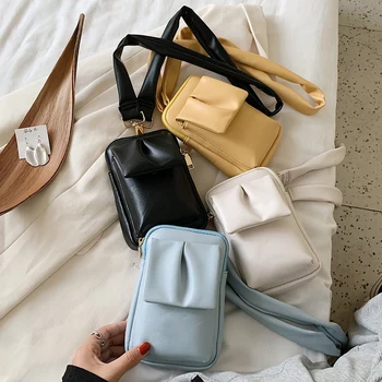 

Mini Women Shoulder Bags Solid Color Leather Small Crossbody Bag 2020 Summer Female Travel Coin Purse Fashion Messenger Handbags