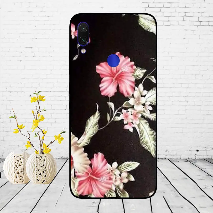 Untuk Xiaomi Redmi Note 7 Hitam Case Silikon Lembut Funda untuk Xiaomi Redmi Catatan 7 Hitam TPU Case Pelindung 6.3 