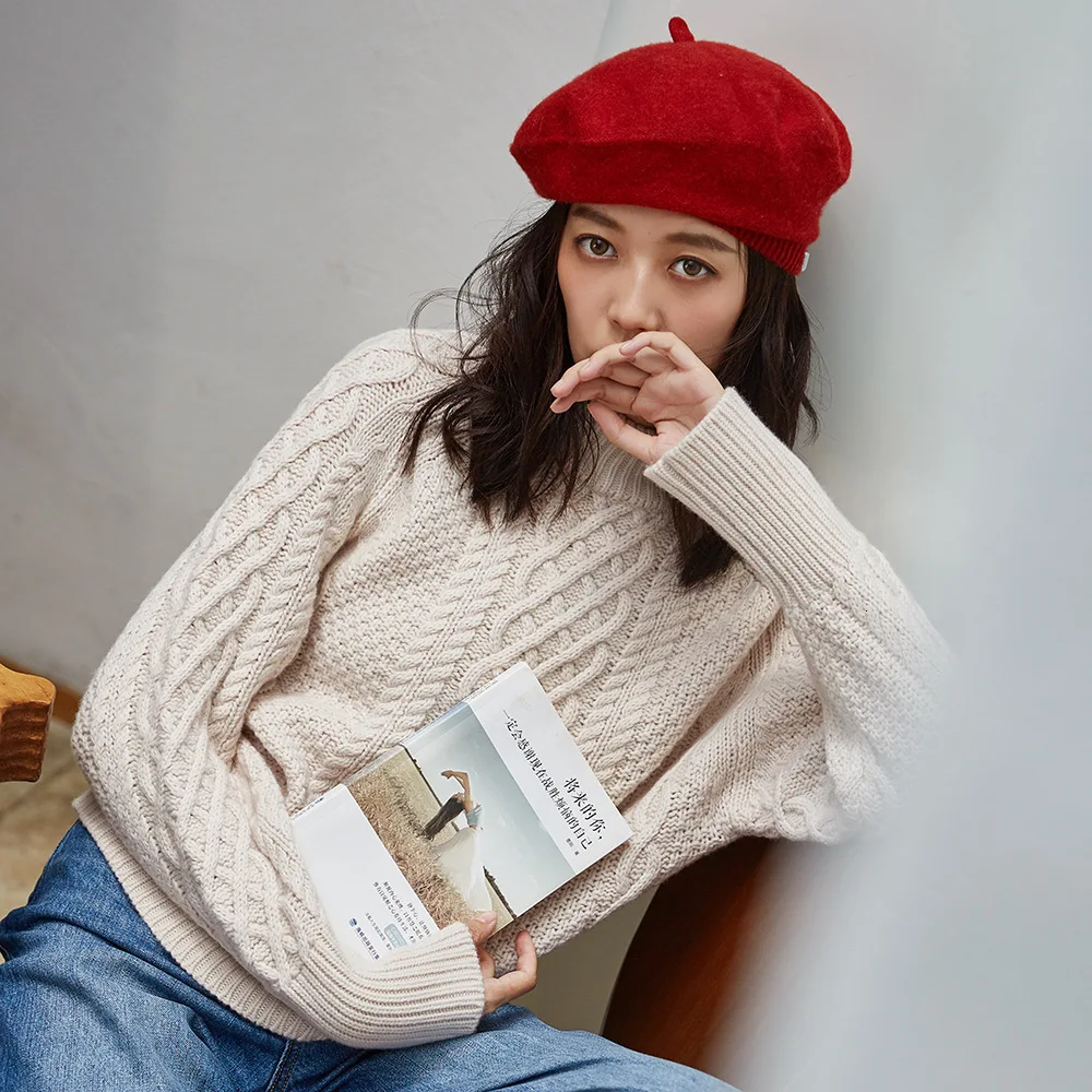 Sueter mujer invierno осенне-зимний женский винтажный Повседневный свободный толстый теплый короткий пуловер Пуловеры шерстяной свитер ropa