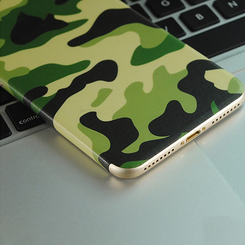 Красочные модные темно синие армейские камуфляжные наклейки для iPhone 11 5S SE 6 6S 7 8