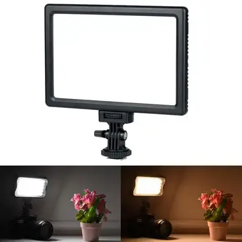 

L116T LED Video Light Ultra thin LCD Bi-Color & Dimmable Studio DSLR Light DV Lamp LED Camcorder For Camera Panel M7B9