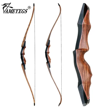 

30-60lbs 60inch Archery Upgraded Version Black Hunter Recurve Bow Right Hand Takedown American Hunting Bow For Shooting Sports