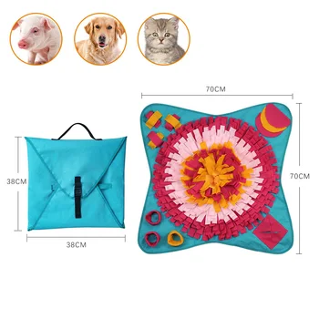 

Creative Pet Nose Work Mat Sniff Pads Cat Mat IQ Training Play Feeding Mats Blanket Toy Non-toxic Washable Bite Pet Supplies
