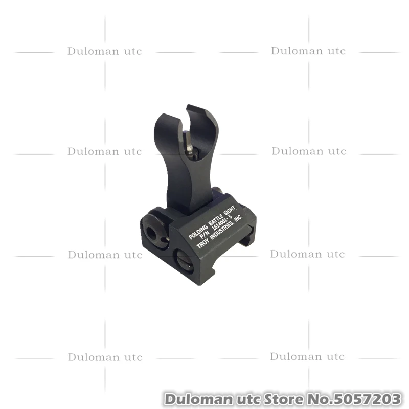 Duloman utc TROY HK Front Folding Battle Sight Rail Flip Up Front Sight for Airsoft AR-15 M4 Tactical Forearms Back-Up Sight