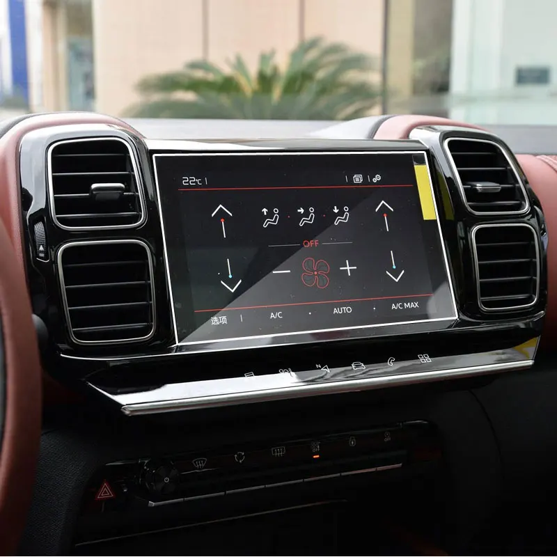 Car Navigation Tempered Glass Screen Protective Film for Citroen C5 Aircross Radio DVD GPS LCD Screen Sticker For tempered glass protective film screen protector film car interior film door protective film