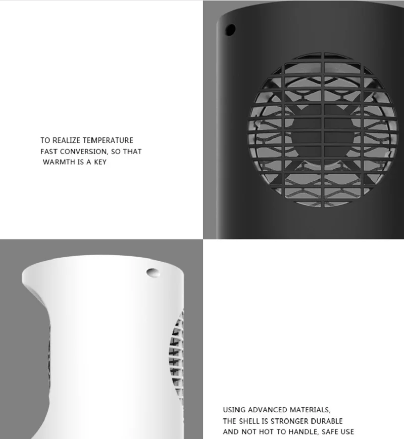 Зимний портативный мини-обогреватель, электрический обогреватель, без дыма, для офиса, общежития, умный термостат, обогреватель