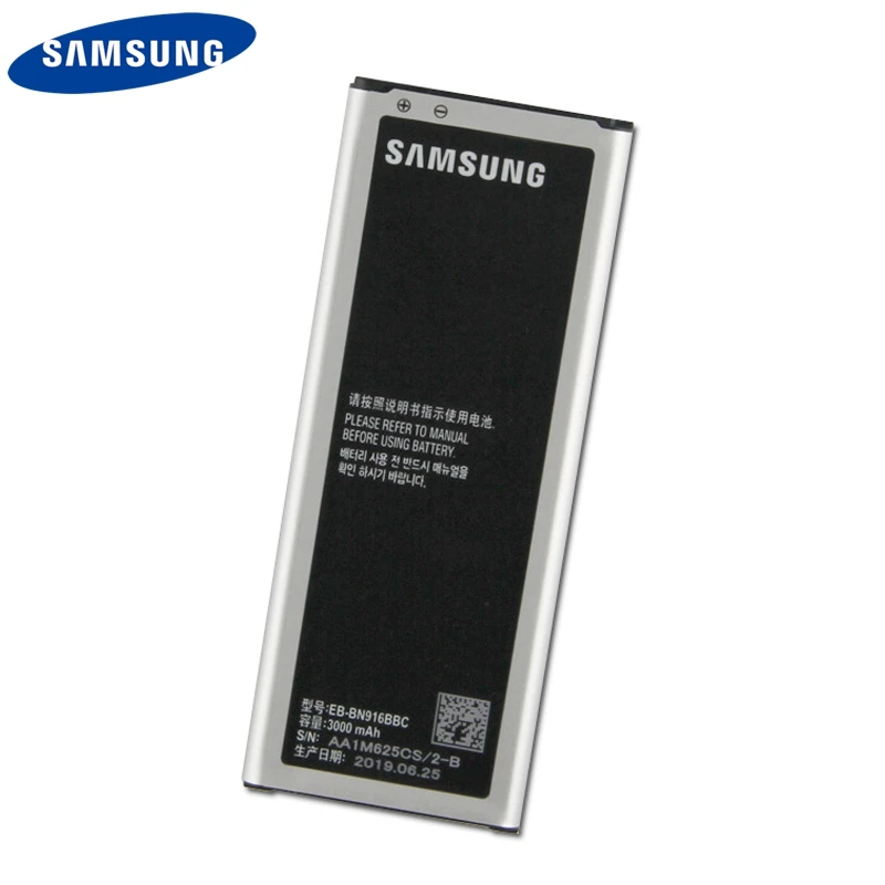 Аккумулятор samsung EB-BN916BBC для samsung GALAXY NOTE4 N9100 N9108V N9109V N9106W EB-BN916BBE с NFC 3000mAh