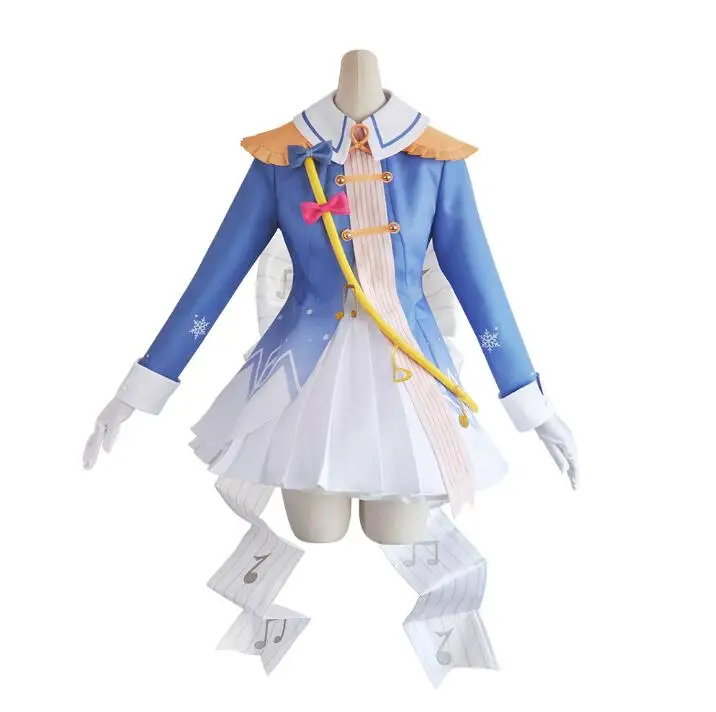 

Halloween Costume for Woman VOCALOID 2020 Snow Hatsune Miku Princess Cosplay Costume Beautiful Woman Dress