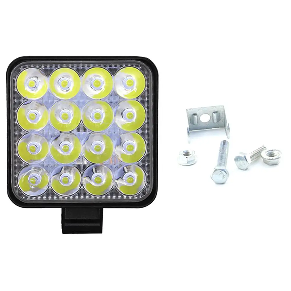 10pcs 48W LED Work Light Bar Spot Beam Car SUV Off-Road Driving Fog Lamp 12V 24V LED Light Bar For Turck 4x4 Boats