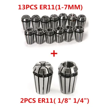 

15PCS/set ER11 Spring Collet Set For CNC Engraving Machine Milling Lathe Tool Holder Kits