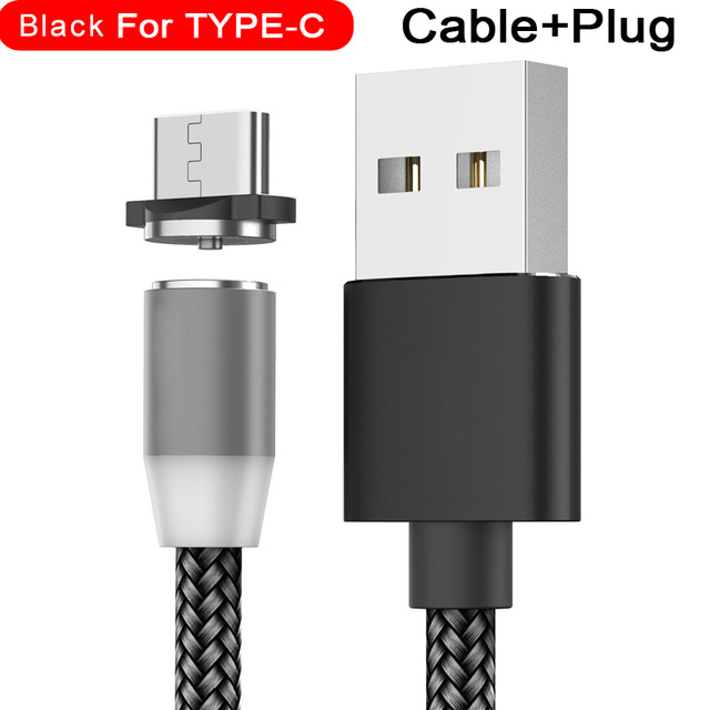 Magnetic Charging Cable 3M Micro USB Cable For Samsung Android Mobile Phone Type-C Charging For iPhone Micro USB Cable