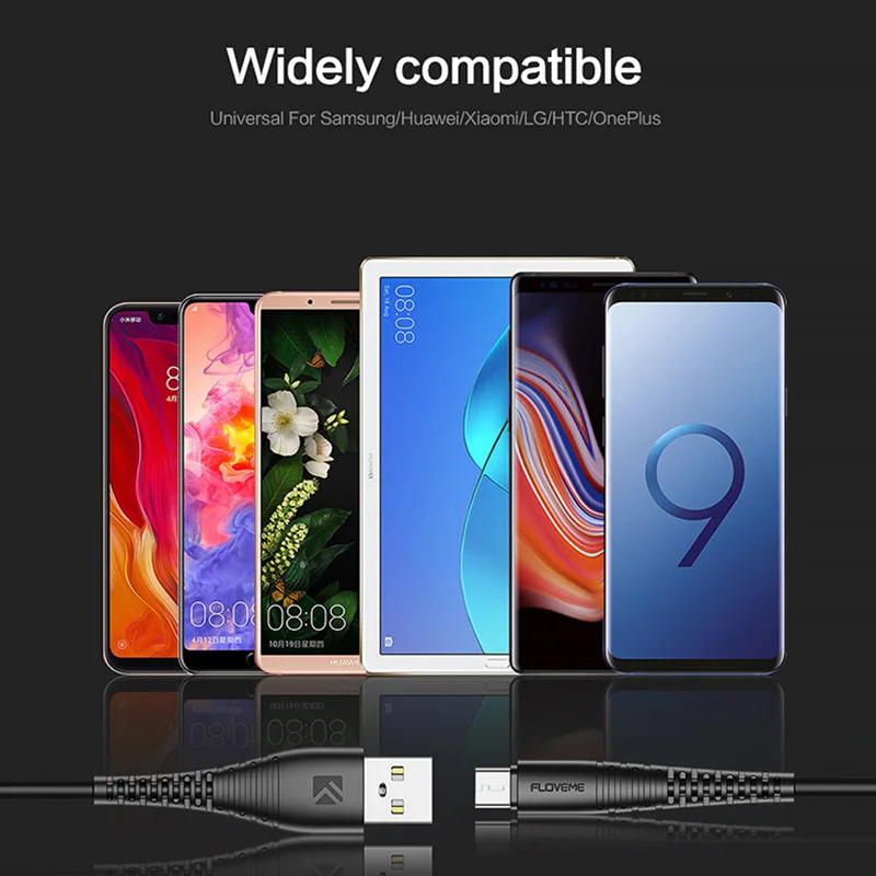 Cafele 2.4A кабель USB Type C для быстрой зарядки для samsung huawei Xiaomi LG Android мобильный телефон кабель для синхронизации данных