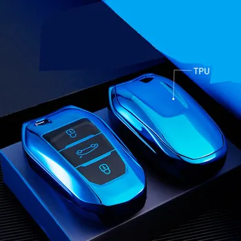 Nuova copertura completa della cassa chiave dell'automobile di TPU per Peugeot 308 408 508 2008 3008 4008 5008 Citroen C4 C4L C6 C3-XR Smart Shell accessori Auto - Nuova copertura completa della cassa chiave dell automobile di TPU per Peugeot 308 408 508