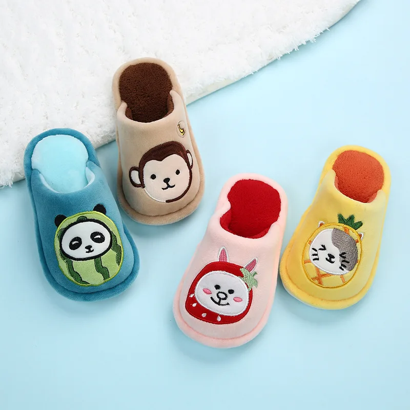 

Kids Slippers Winter 2019 New Baby Boy Girl Toddler Slippers Casual Cute Cartoon Non-slip Home Indoor Children Shoes Slippers