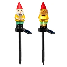 1 шт. Солнечный садовый светильник Санта-Клаус светодиодный светильник водонепроницаемый солнечный светильник для рождественского сада на заднем дворе патио лужайка домашний декор