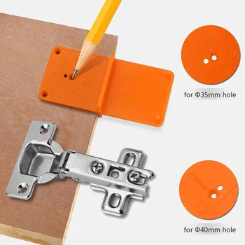 

35/40mm Punch Hinge Drill Hole Opener Drill Bit Guide Drill Hole Tools Hole Locator Cabinets Woodworking Tools Door Woodworking