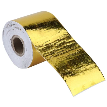 

10m/9m*5cm Strong adhesion Aluminum Foil Adhesive Reflective Heat Shield Wrap Tape anti-aging Heat insulation sound absorption