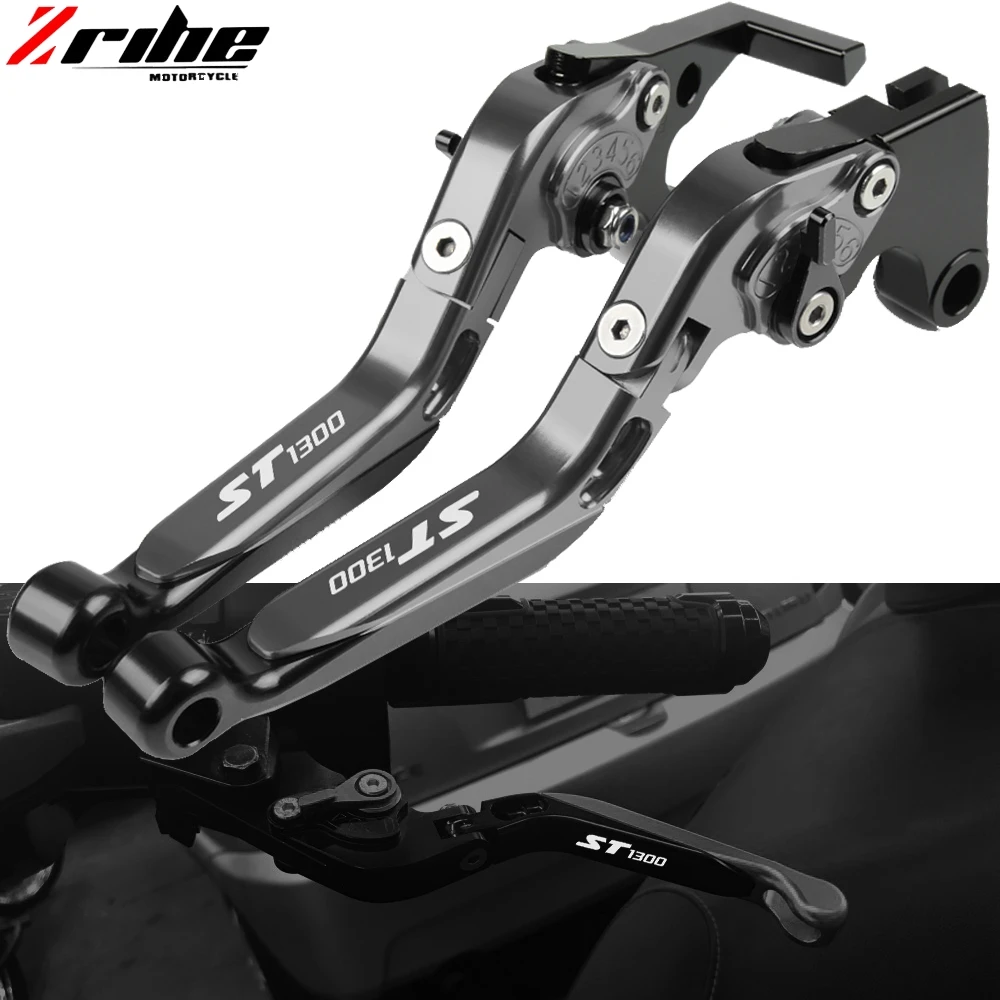 Для Honda ST1000 ST 1300 2008-2012 2010 2011 тормозной рычаг сцепления мотоцикла CNC алюминиевые выдвижные регулируемые складные рычаги