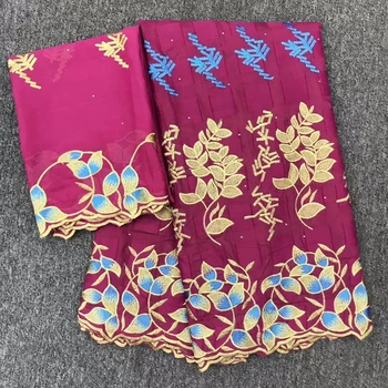 

Latest Pure Cotton Lace Fabrics 2019 High Quality African Swiss Voile Cotton Embroidery French Lace Fabrics 5Yard/Lot