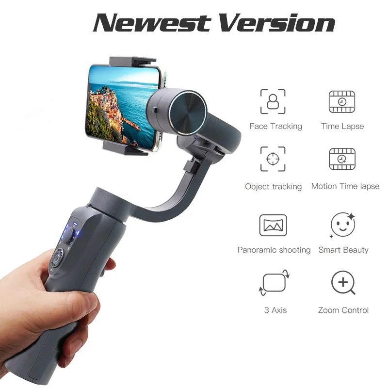 S5B новейшая версия 3 Axis ручной шарнирный стабилизатор для камеры GoPro w/фокус Pull & Zoom