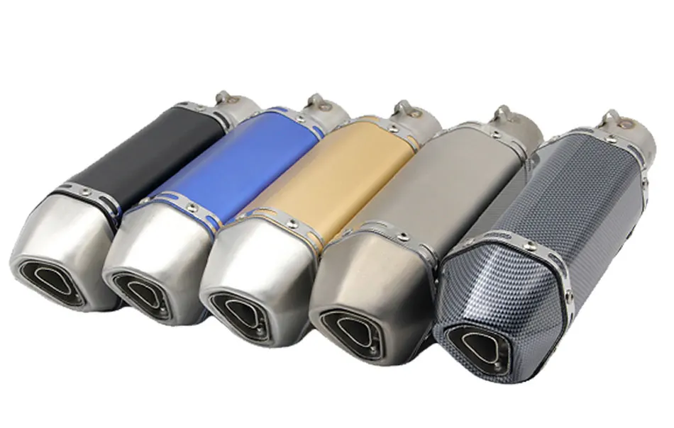 Sclmotos-310 мм длина мотоцикла Мотоцикл выхлопная труба akrapovic с DB Killer глушитель слипоны для ATV дит велосипед ямы гонки