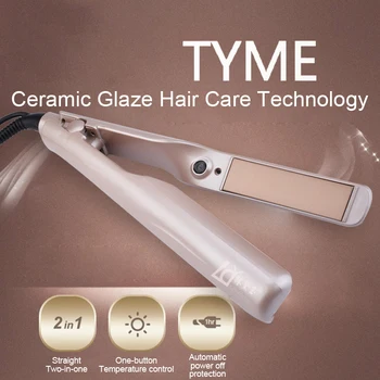 

Gold Twisted Multi-Functional Hair Straightener Curling Stick Rotating 10 Segments Straightener Tourmaline Ceramic Wet And Dry