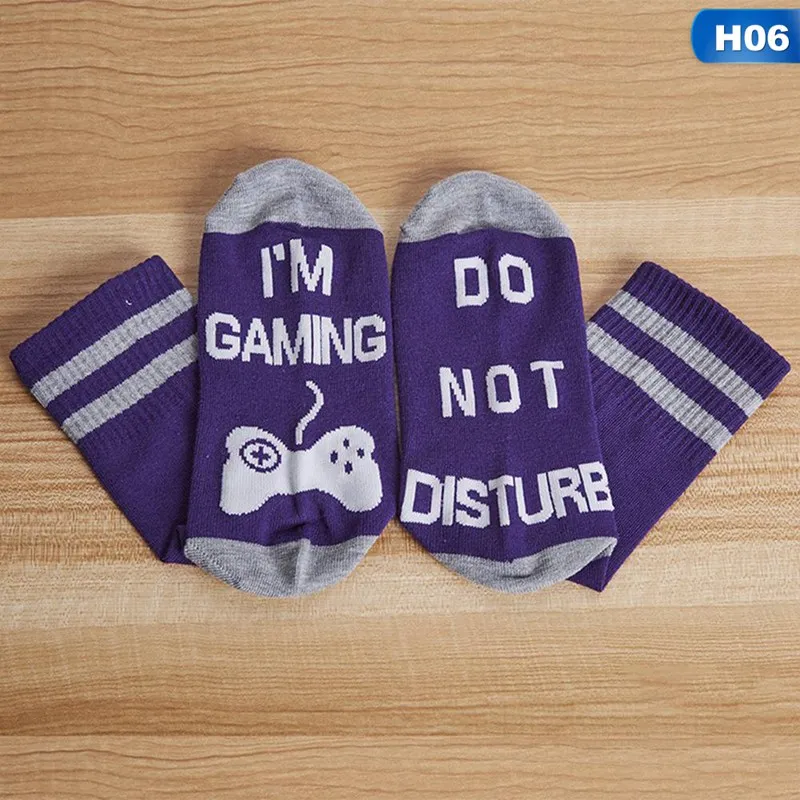 Новые хлопковые носки с надписью «I'm Gaming»; забавные игровые носки для мужчин и женщин; отличный подарок для любителей игр; носки в стиле Харадзюку