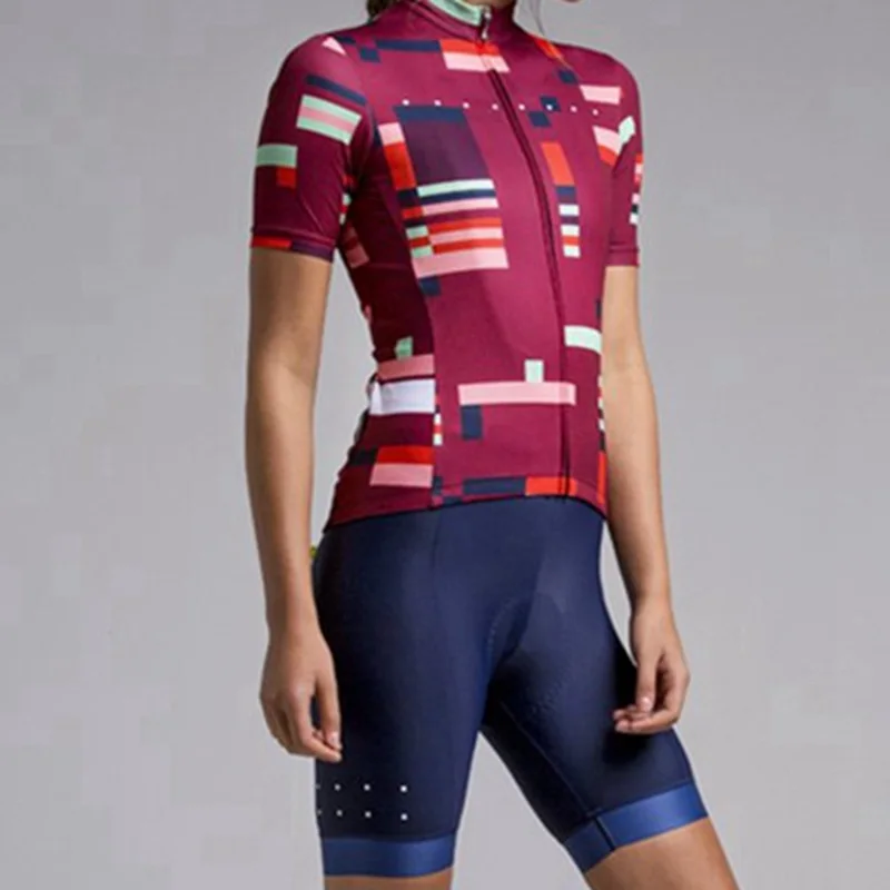 

Pedla cycling kit women 2020 Road bike cycling tops and bottom short sleeve Jersey Coolmax cycling shirts Summer cycling wear