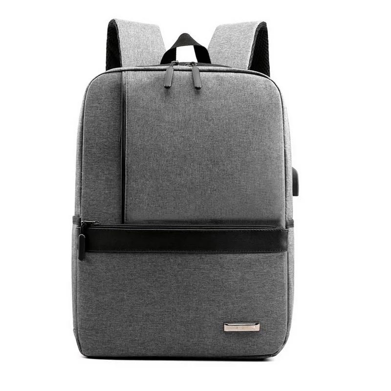 dark gray 4 Litthing, новинка, мужской деловой рюкзак для ноутбука с usb зарядным портом, дорожная сумка с защитой от кражи, 15,6 дюймов, для компьютера, ноутбука, мужская сумка - Цвет: dark gray 4
