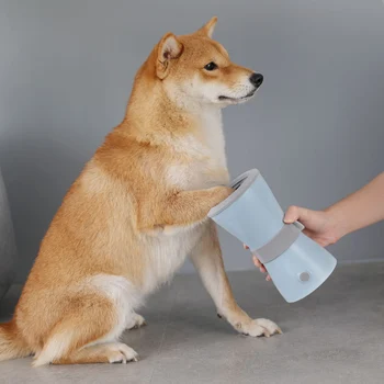 

Automatic Pet Cleaning Cup Rechargeable Massage Electric Bathroom Accessory Safe Cat Claw Washing Cup Pet Dog Detachable