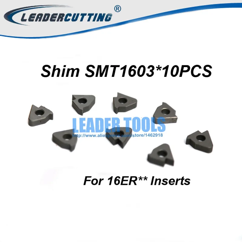 STM1603*10PCS Carbide Inserts Shim for 16ER,Carbide Shim for SER****16 External Threading Tool
