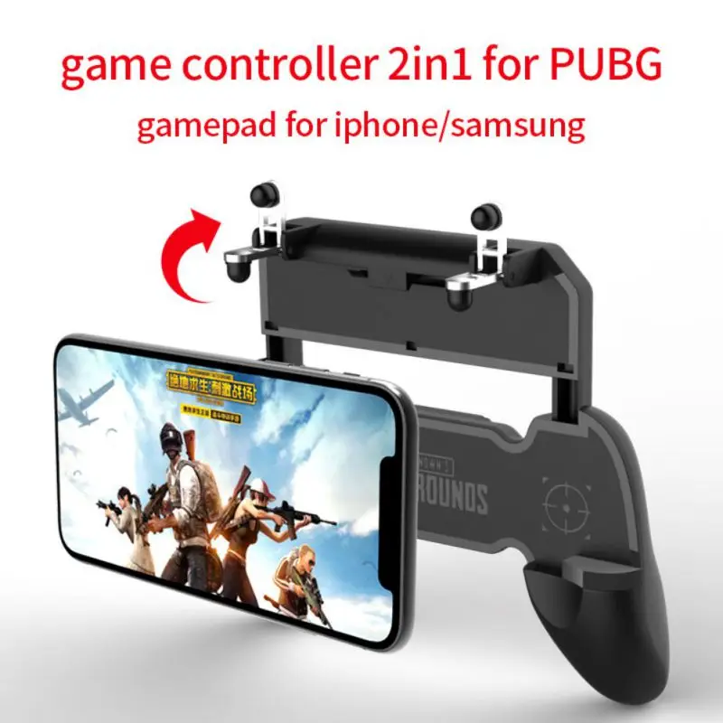 Мобильный игровой контроллер для PUBG, металлический кнопочный ключ, геймпад, триггер для стрельбы, огненный игровой джойстик для телефона Android IOS