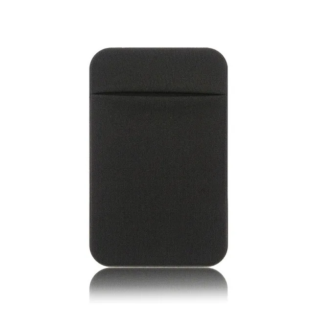 Style B Black 3M двойной карман эластичный стрейч лайкра/силикон сотовый телефон ID кредитный держатель для карт наклейка Универсальный кошелек Чехол держатель для карт#50 - Цвет: Style B Black