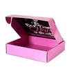 Shopify Eco Friendly Cosmetic Clothes Apparel Shipping E Flute Corrugated Cardboard Pink Mailer Boxes 4