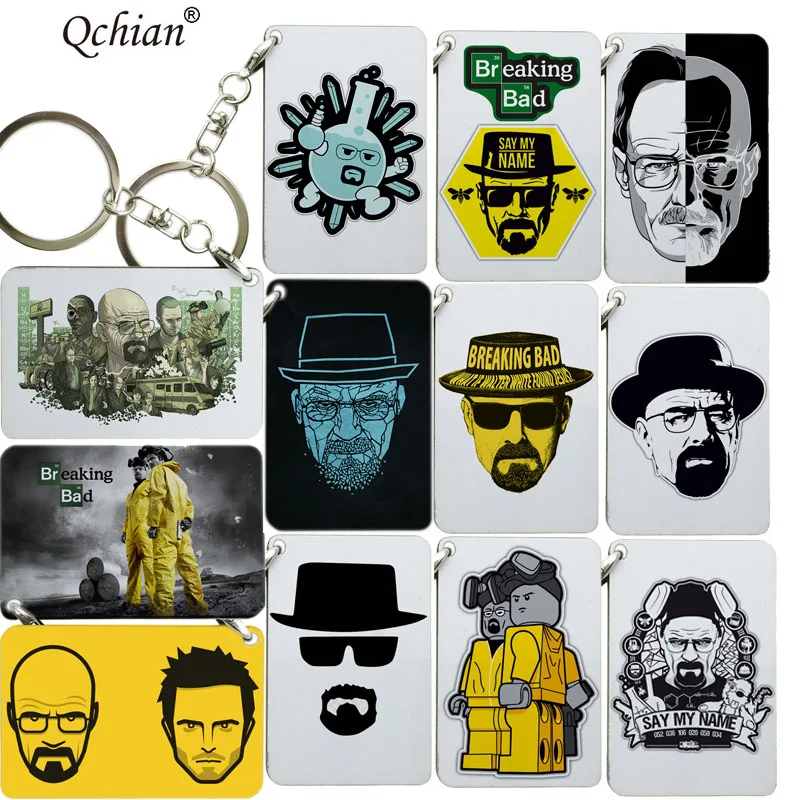 

2019 Car Keyring Breaking Bad Key Holder Walter Key Chain Keychain TV Fans Pendant Charm Jewelry Chaveiro Jewelry Christmas Gift