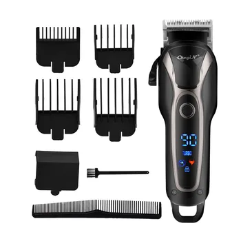 

Rechargeable Electric Hair Clipper Professional Hair Trimmer LCD Screen Hair Cutting Shaving Machine Men Kids Barber Clippers 40