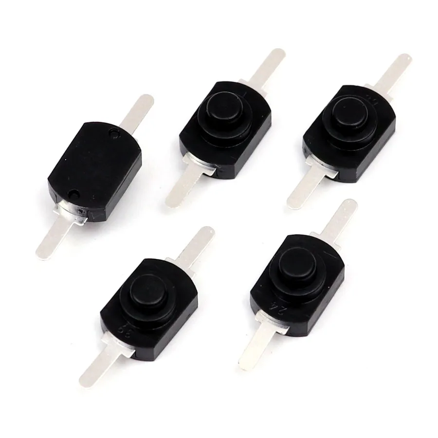 5PCS Switch Push Button Click Clicky On Off Switch 1212 1813 for LED Flashlight Torch Headlamp Lantern Light DIY Parts button light switch kit flashlight switch parts