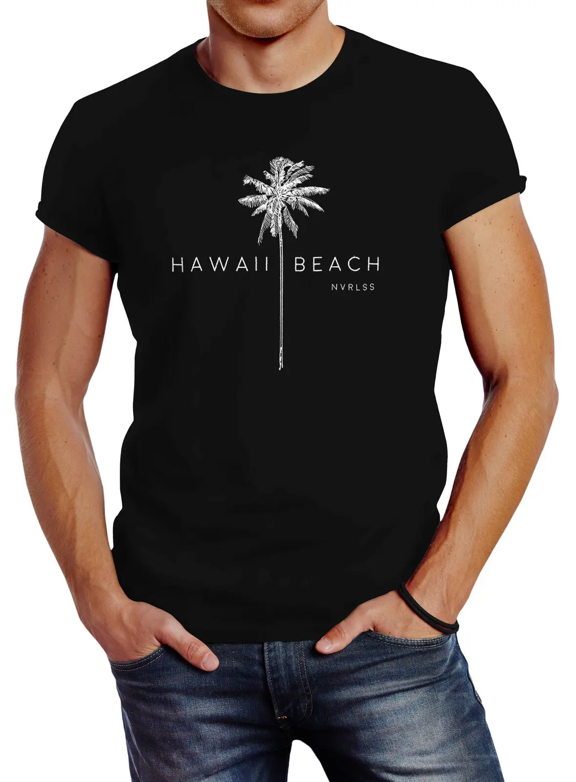 

Fashion Hawaii Beach Palme T-Shirt. Summer Cotton O-Neck Short Sleeve Mens T Shirt New S-3XL