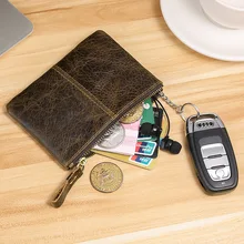 

Unisex Solid Color PU Leather Key Case for Car Keychain Cover Key Holder Mini Storage Bag Card Holder Purse Keychain Pouch