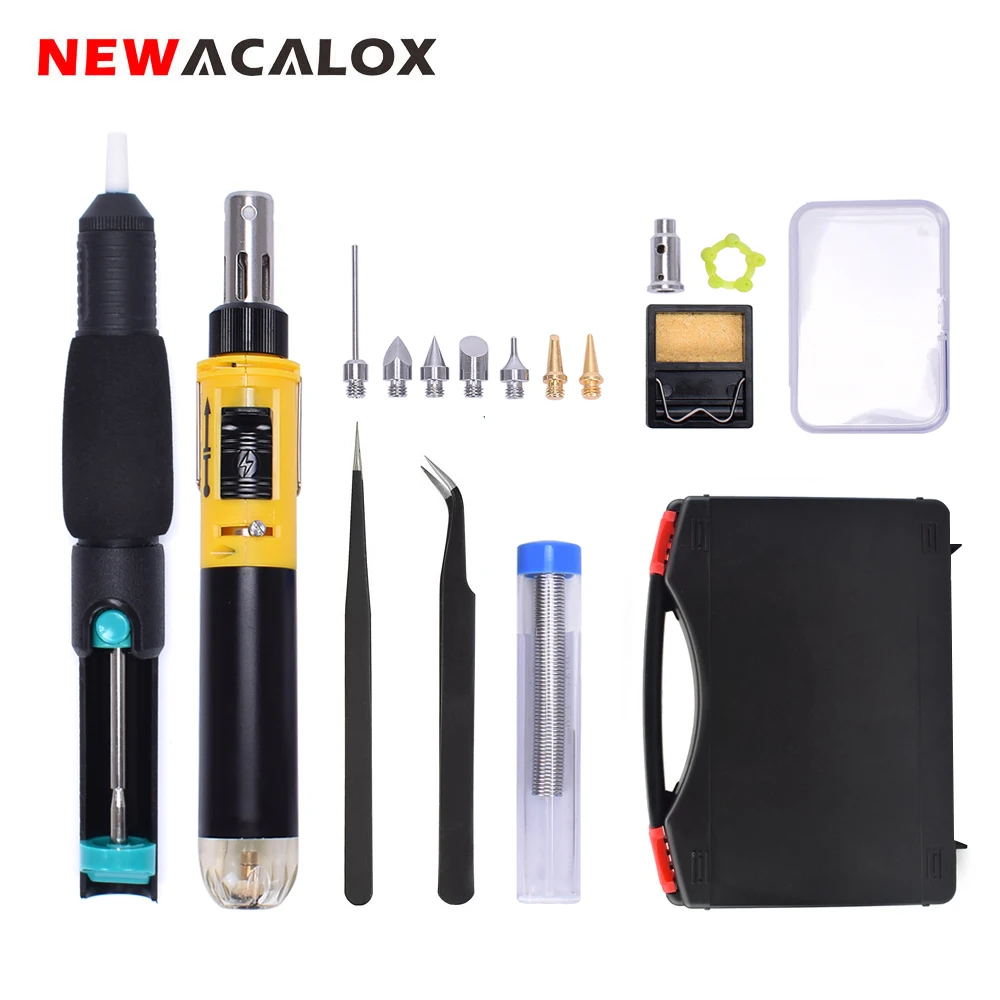 Комплект газового паяльника NEWACALOX беспроводной сварочный пистолет с