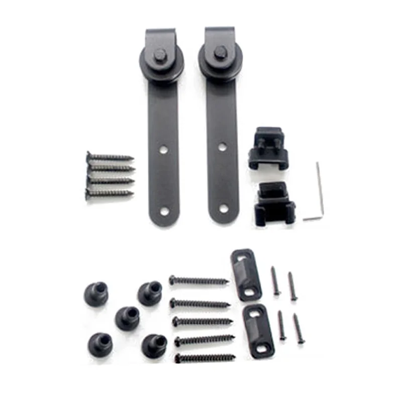 Mini Sliding Barn Door Hardware Kit Top Mounted Hanging Rail